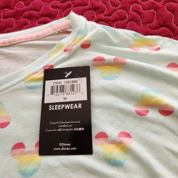 NWT DISNEY RAINBOW PAJAMA SET - Picture 4 of 7